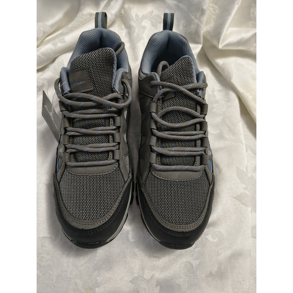 NWT Eddie Bauer Olympia Women's 8M Gray Blue Hiking Trail Shoes Lace-Up Outdoor